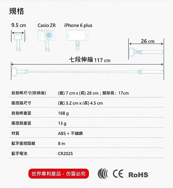 2016.12 MAGIPEA三腳自拍棒