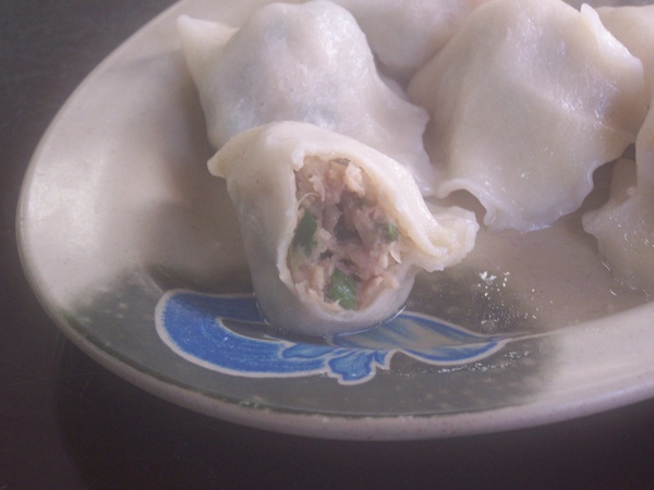 水餃內部