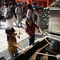 祈求學習運的東丸神社,一看到可以洗手馬上又來:P