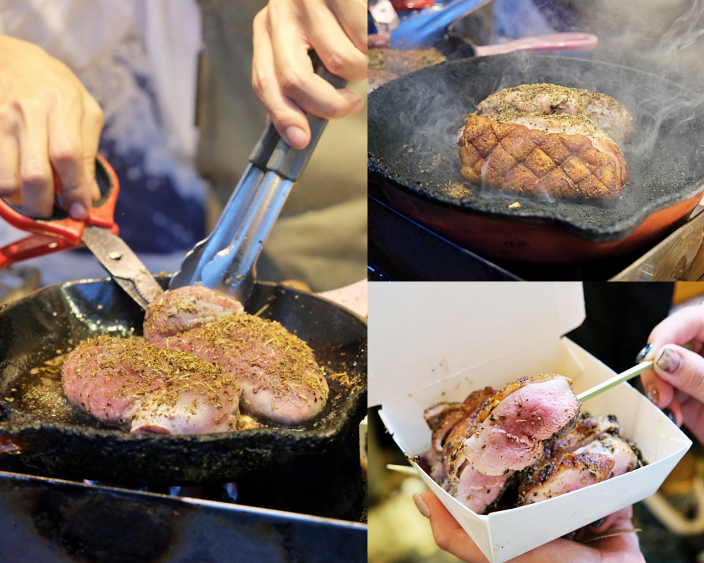 台南美食【咖哩道場鴨胸】肉類燒烤專門，神農街街邊美食，路邊攤