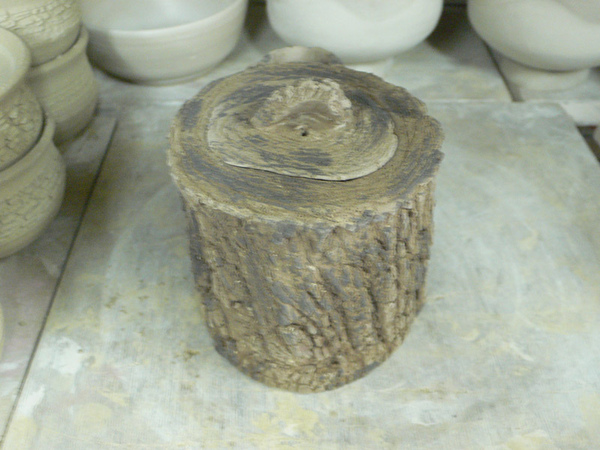樹紋造形壺3