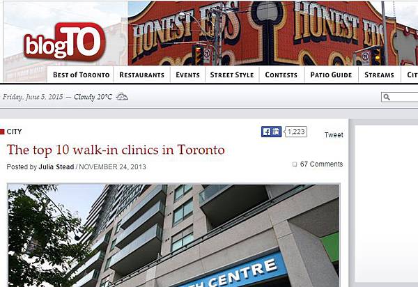 Toronto top 10 walking clinic