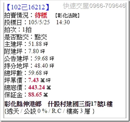 彰化縣伸港鄉什股村建國三街17號3