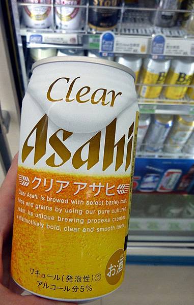 朝日clear生啤酒  alc 5%