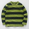 Stripy T-shirt (mushy peas:bottle green).png