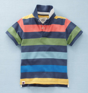 Pique Polo (storm multi stripe)