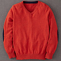 v-neck jumper (orange)