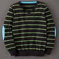 v-neck jumper (grey:green)