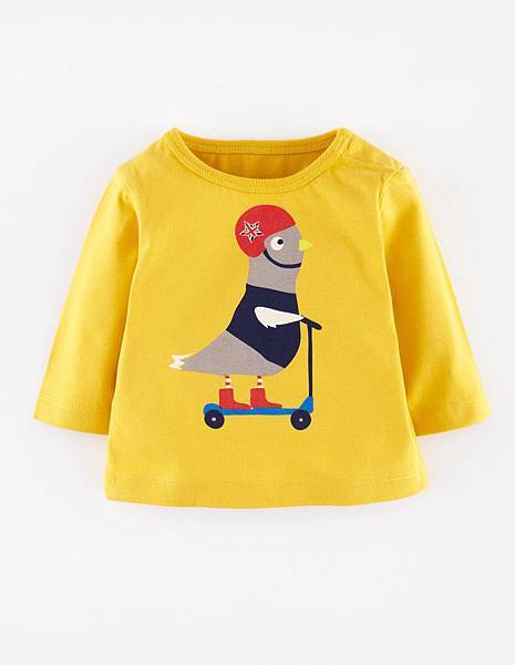 ANIMAL ADVENTURE T-SHIRT(YELLOWSCOOTING PIGEON 2-3Y).jpg