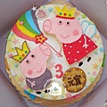 R0022476【主圖:佩佩豬+喬治豬】浮凸式/單層蛋糕舞台