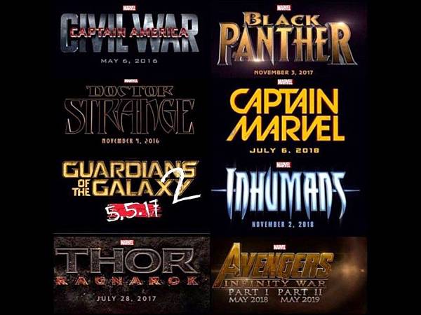 Marvel-Phase-3-lineup-Captain-America-Civil-War-Doctor-Strange-Guardians-of-the-Galay-2-Thor-Ragnarok-Black-Panther-Captain-Ms-Marvel-Inhumans-Avengers-Infinity-War-Part-1-Part-2-900x675