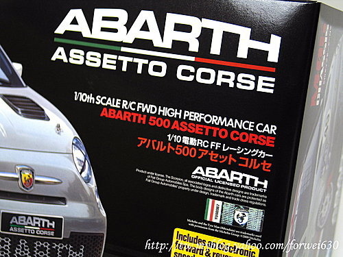 タミヤ 1/10 電動 RC FF レーシングカー アバルト500アセットコルセ