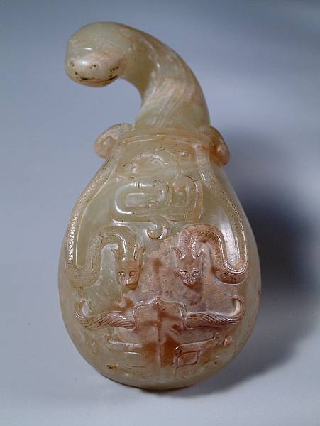 戰國青玉龍頭螭鳳紋帶勾 (15).JPG