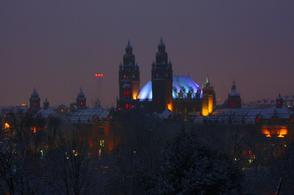 Kelvingrove Art Gallery and Museum夜景