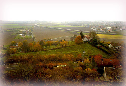 Riom Limagne區域~Montpensier山丘上的眺望