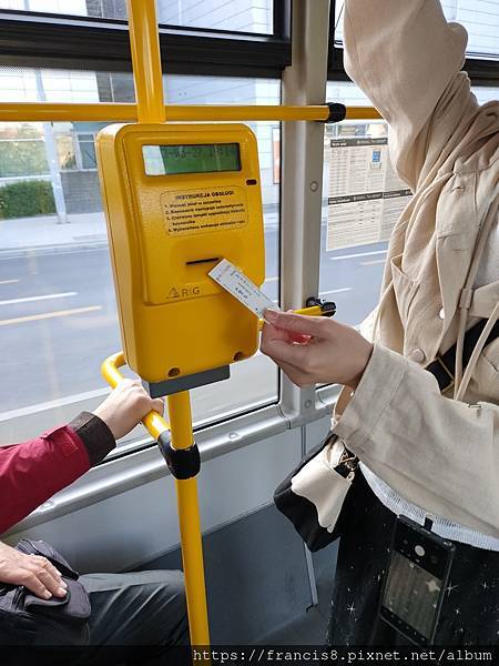 波蘭公交的車票打印