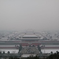 景山公園上 紫禁城全景(白茫茫)