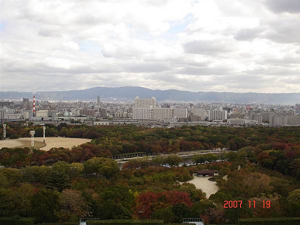 大阪城上眺望14