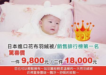 20150105~9.800羽絨被 20150105~9.800羽絨被