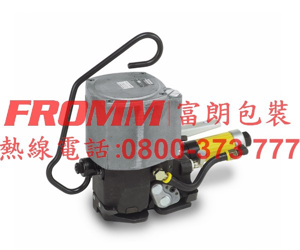 鋼帶氣動打包機a385 免扣式 Fromm台中總公司裹膜機保護包裝pet帶打包機膠膜棧板機緩衝氣墊全自動打包機棧板包膜機緩衝氣墊包裝 電池式打包機