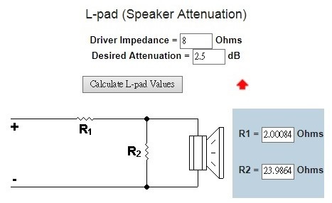 L-pad (Speaker Attenuation)