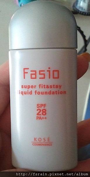 Fasio Super Fit & Stay Liquid Foundation SPF28 PA++1-Front