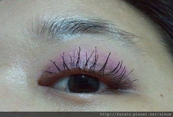 Office Week Series-14 May 2012-Blue tone Pink-8-mascara effect one eye-2