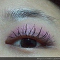 Office Week Series-14 May 2012-Blue tone Pink-8-mascara effect one eye-2