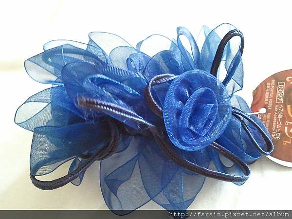 Daiso Hair Accessory-Ring Ponytail Holder-Blue-03