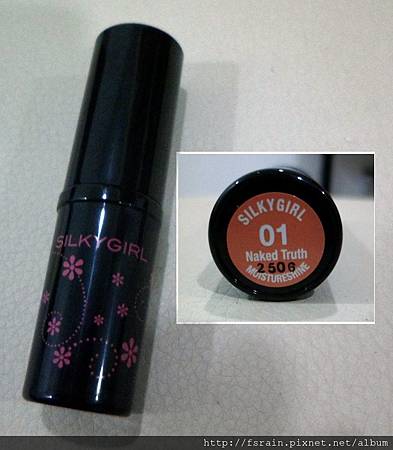 SilkyGirl MoistureShine LipColour-01 Naked Truth-01