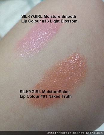 SilkyGirl Moisture Smooth & MoistureShine LipColour-Swatch-05