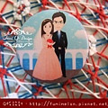 A-ki & Yang Q版婚紗磁鐵