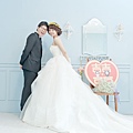 Lee & Lin 心型囍字立牌婚紗照