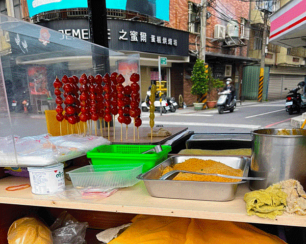 糖葫蘆攤車,台北糖葫蘆,街邊攤車