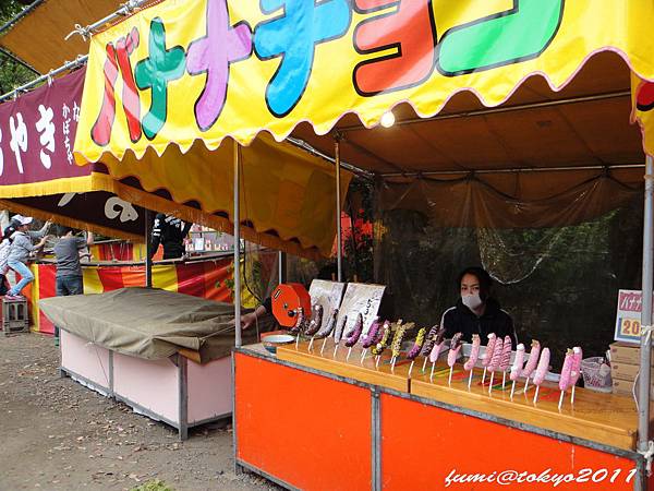 東京根津神社屋台-巧克力香蕉