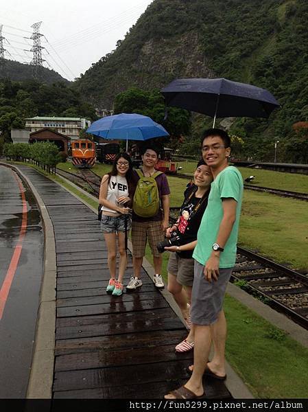 馬來西亞 蘇家兄妹與表兄在車埕火車站