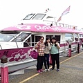新加坡~羅小姐與媽媽、 妹妹~在日月潭-搭遊艇環湖~