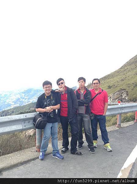 馬來西亞-吉隆坡~張、馬、劉、殷，四位帥哥~在合歡山。