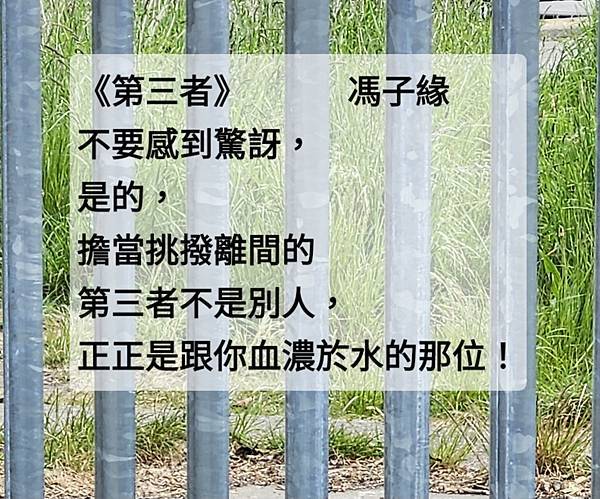 《情感語錄》之《第三者》