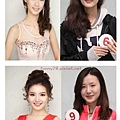 韓國小姐候選佳麗們卸了妝之後，其實長得不太一樣。。。6