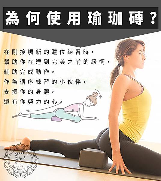 Fun Sport fit靈光一現環保瑜珈磚