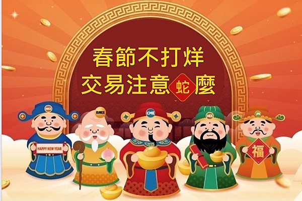 114年2025春節期間期貨交易行事曆