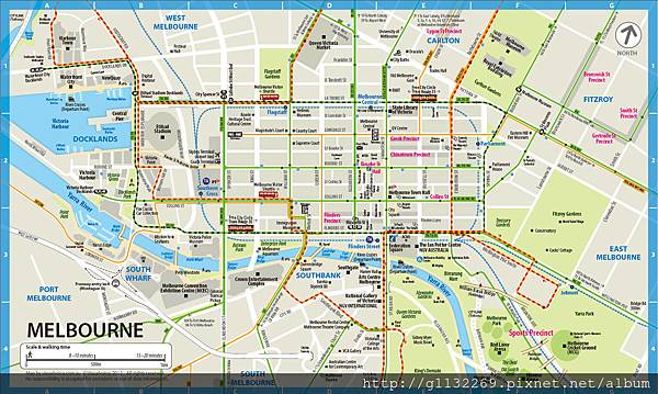 melbourne CBD map