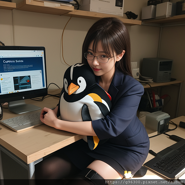 00476-2778635443-penguin girl,office lady,  ,repairing, computer, holding, welding, , thigh holster, doll hug,_0.png