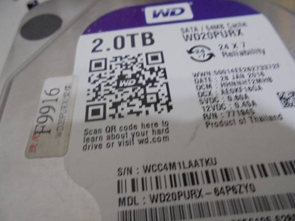 【LINE詢問】WD威騰2TB→3.5吋Purple紫標裸碟