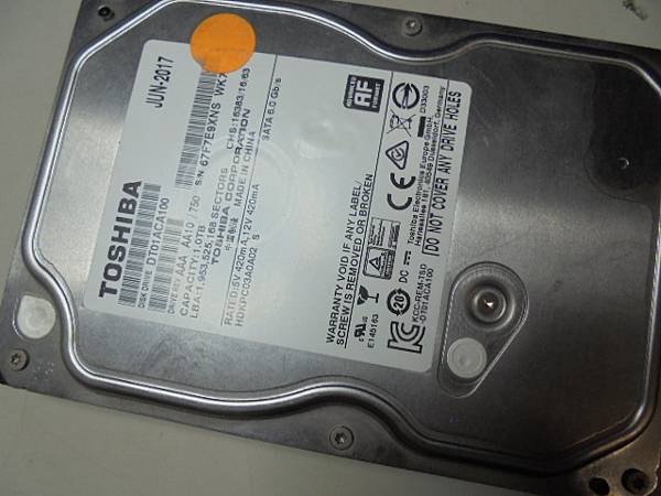 【三顆硬碟】TOSHIBA東芝1TB→3.5吋7200轉裸碟