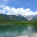 大正池看穗高連峰