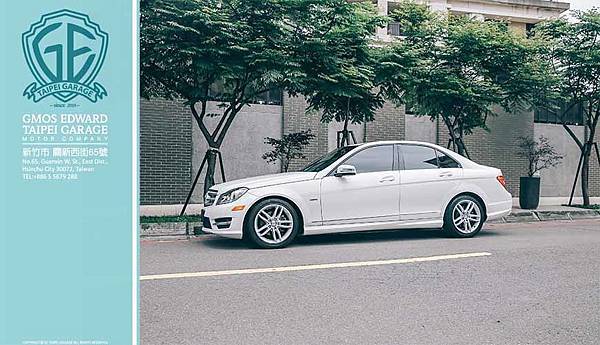 12年式 BENZ C250 AMG 白＃05384 售價112萬