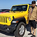 美國 jeep 新車展示中心，wrangler 牧馬人 黃色