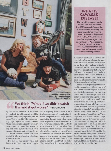 Littrell Family is featured in the People Magazine's April 6th Issue